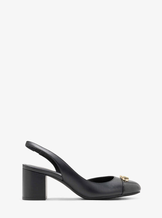 Perla Leather Slingback Pump