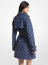 Empire Logo Jacquard Denim Trench Coat