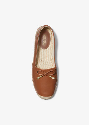 Nori Leather Slip-On Espadrille