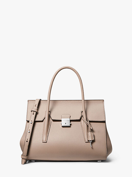 Campbell Medium Pebbled Leather Satchel