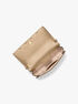 Mona Large Metallic Leather Clutch