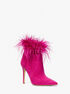 Whitby Feather Trim Suede Ankle Boot