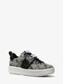 Emmett Embellished Empire Logo Jacquard Trainer