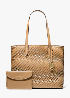 Eliza Extra-Large Woven Leather Tote Bag