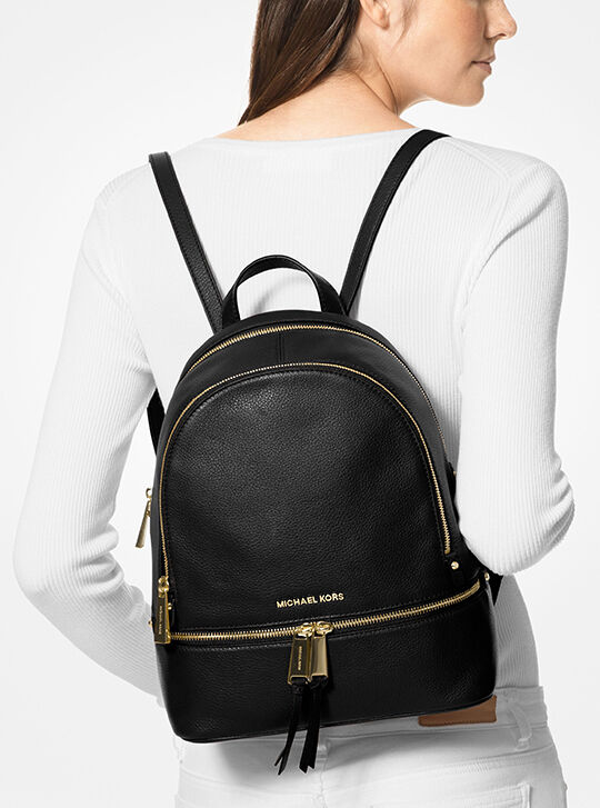Michael Michael Kors Rhea Zip Small Leather Backpack 2024 |  www.kidscookdinner.com