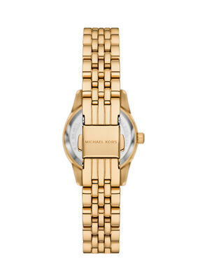 Michael Kors Lexington Three-Hand Gold-Tone Stainless Steel Watch