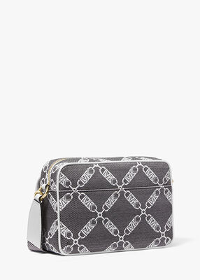 Parker Medium Empire Logo Jacquard Crossbody Bag