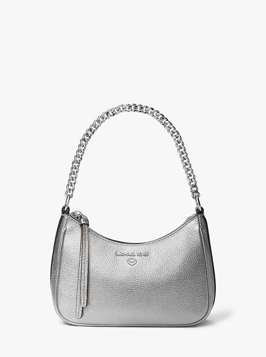 Jet Set Charm Small Metallic Leather Pochette