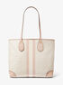 Eva Large Logo Stripe Tote Bag