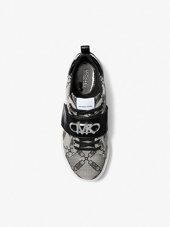 Emmett Embellished Empire Logo Jacquard Trainer