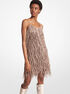 Bonded Suede Fringed Dress