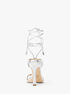 Gabriella Metallic Leather Lace-Up Sandal