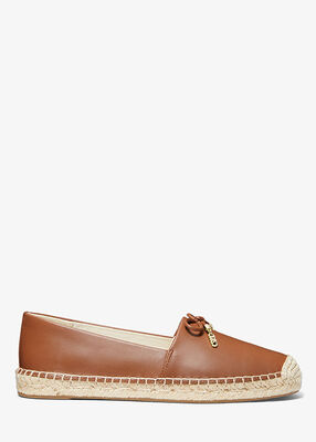 Nori Leather Slip-On Espadrille