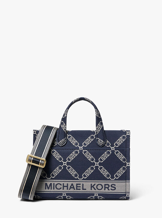 Gigi Small Empire Logo Jacquard Messenger Bag | Michael Kors Official ...