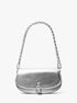 Mila Small Metallic Leather Shoulder Bag