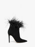 Whitby Feather Trim Suede Ankle Boot