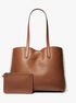 Eliza Extra-Large Leather and Shearling Reversible Tote Bag