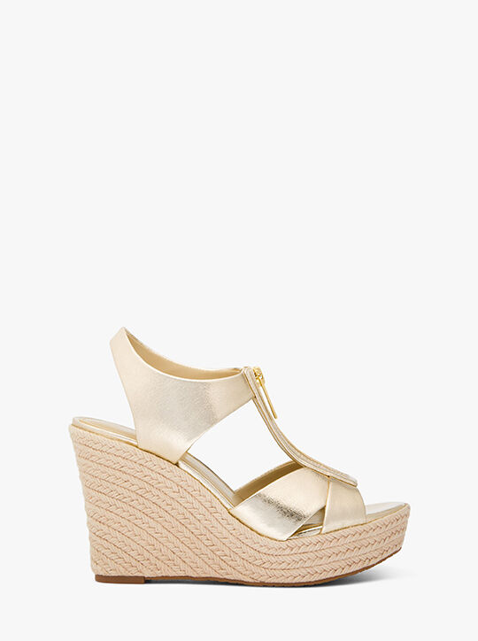 Roslyn Metallic Wedge Sandal