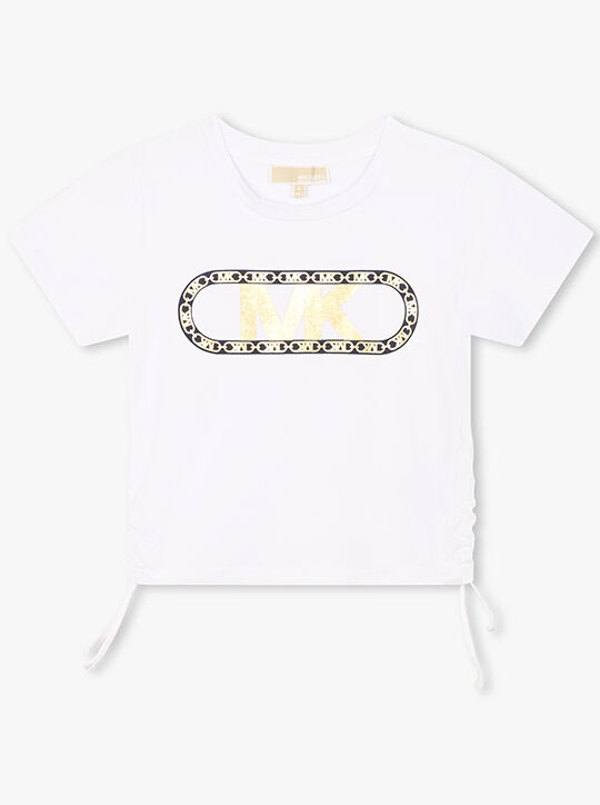 Empire Logo Print Stretch Cotton T-Shirt