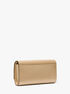 Mona Large Metallic Leather Clutch