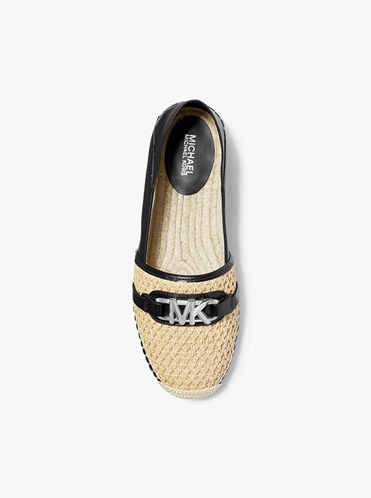 Ember Leather and Straw Espadrille