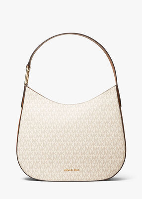 Kensington Large Signature Logo Hobo Shoulder Bag