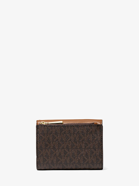 Carmen Medium Logo and Leather Tri-Fold Envelope Wallet