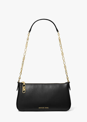 Empire Medium Leather Chain-Link Pochette