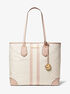 Eva Large Logo Stripe Tote Bag