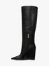 Isra Leather Wedge Boot