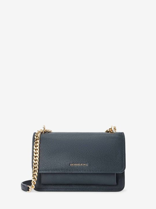 Claire Large Pebbled Leather Convertible Shoulder Bag