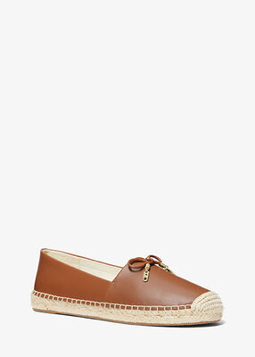 Nori Leather Slip-On Espadrille