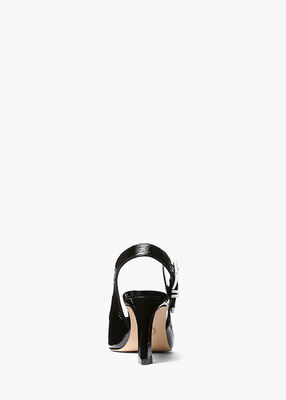 Darrington Crackled Patent Leather Slingback Pump