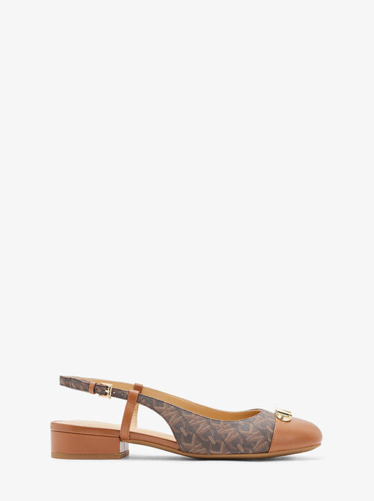 Perla Flex Signature Logo Slingback Flat