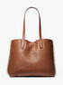 Eliza Extra-Large Leather and Shearling Reversible Tote Bag