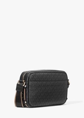 Maeve Large Logo and Faux Leather Crossbody Bag