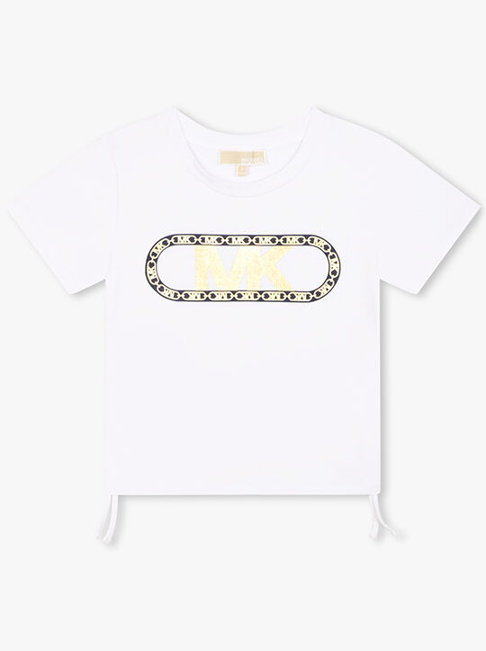 Empire Logo Print Stretch Cotton T-Shirt