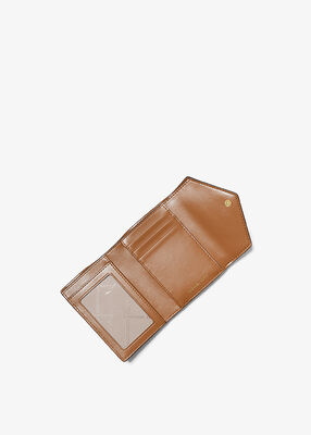 Carmen Medium Logo and Leather Tri-Fold Envelope Wallet