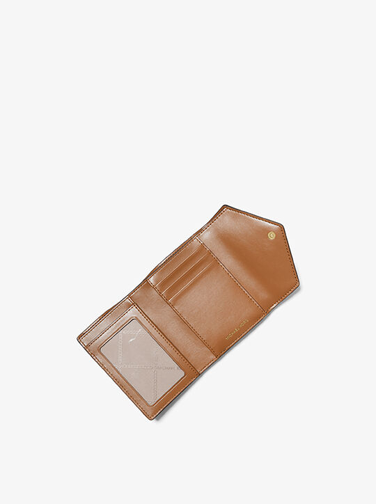 Carmen Medium Logo and Leather Tri-Fold Envelope Wallet