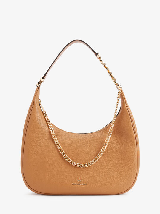 Piper Large Pebbled Leather Shoulder Bag