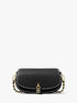 Mila Small Topstitched Leather Shoulder Bag