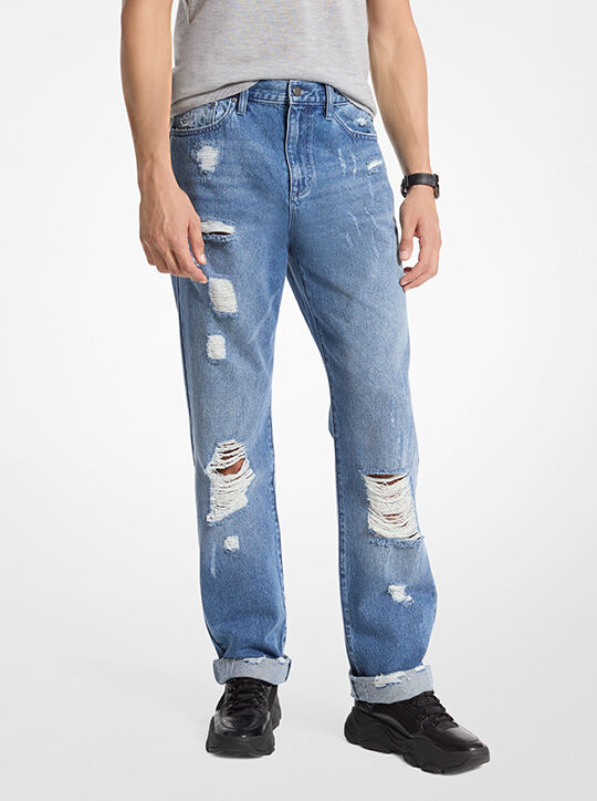 Finn Distressed Denim Jeans