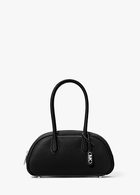 Lulu Small Pebbled Leather Satchel