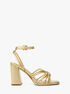 Astra Metallic Leather Sandal