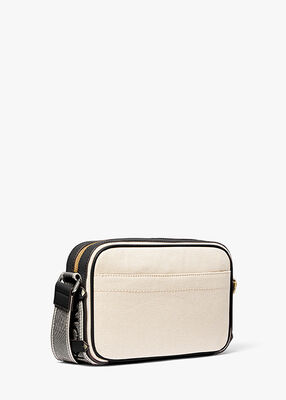 Maeve Large Canvas and Smooth Crossbody Bag