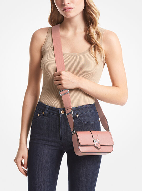 Greenwich Extra-Small Saffiano Leather Sling Crossbody Bag