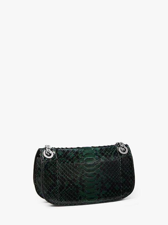 Christie Mini Python Embossed Leather Envelope Bag