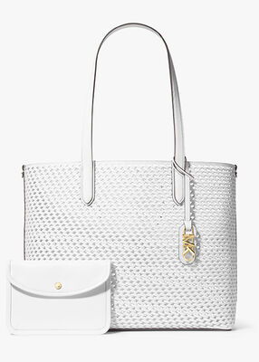 Eliza Extra-Large Woven Leather Tote Bag