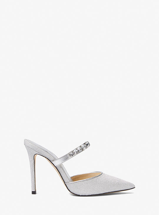 Jessa Embellished Glitter Mesh Mule | Michael Kors Official Website