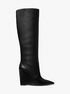 Isra Leather Wedge Boot